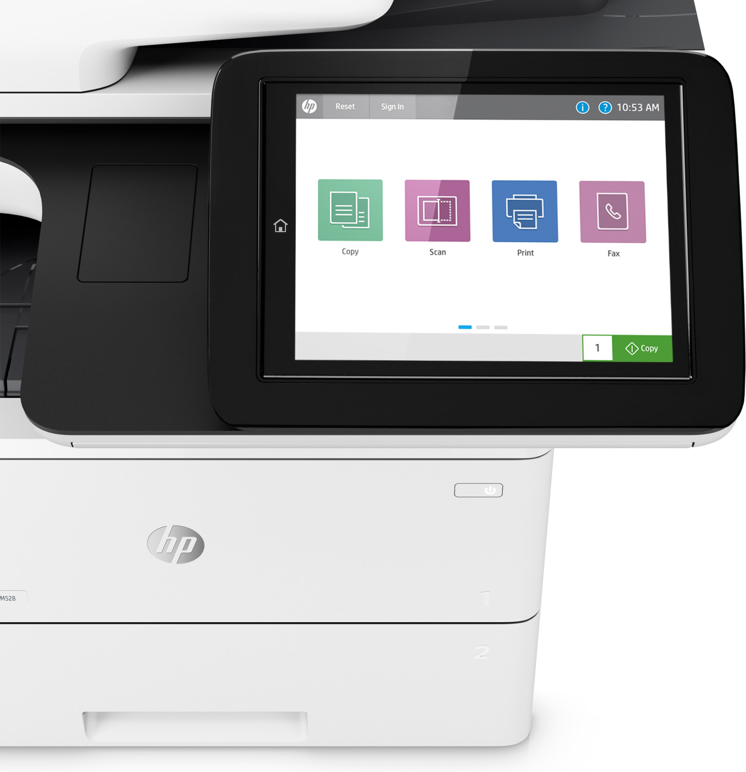 Image of HP LaserJet Enterprise Stampante multifunzione M528dn, Bianco e nero, Stampante per Stampa, copia, scansione e fax opzionale, Stampa da porta USB frontale; scansione verso e-mail; stampa fronte/retro; scansione fronte/retro