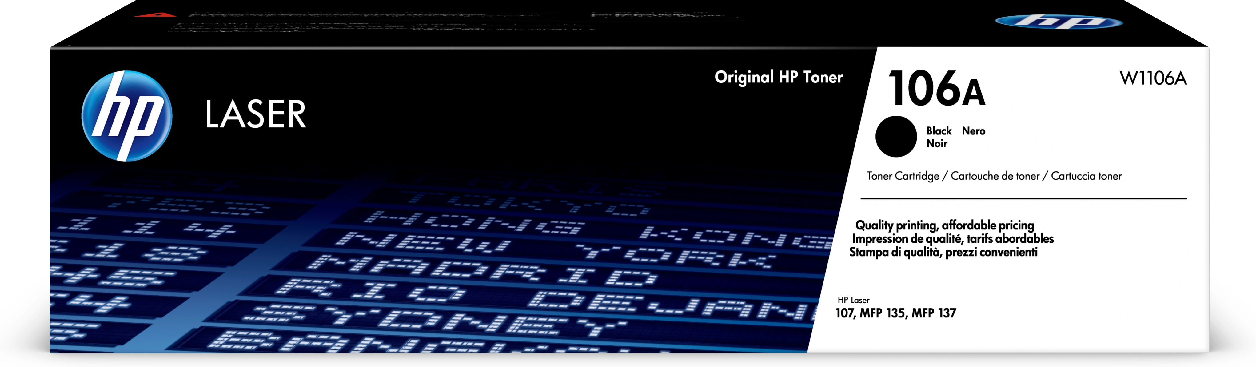 Image of HP Cartuccia toner nero originale LaserJet 106A