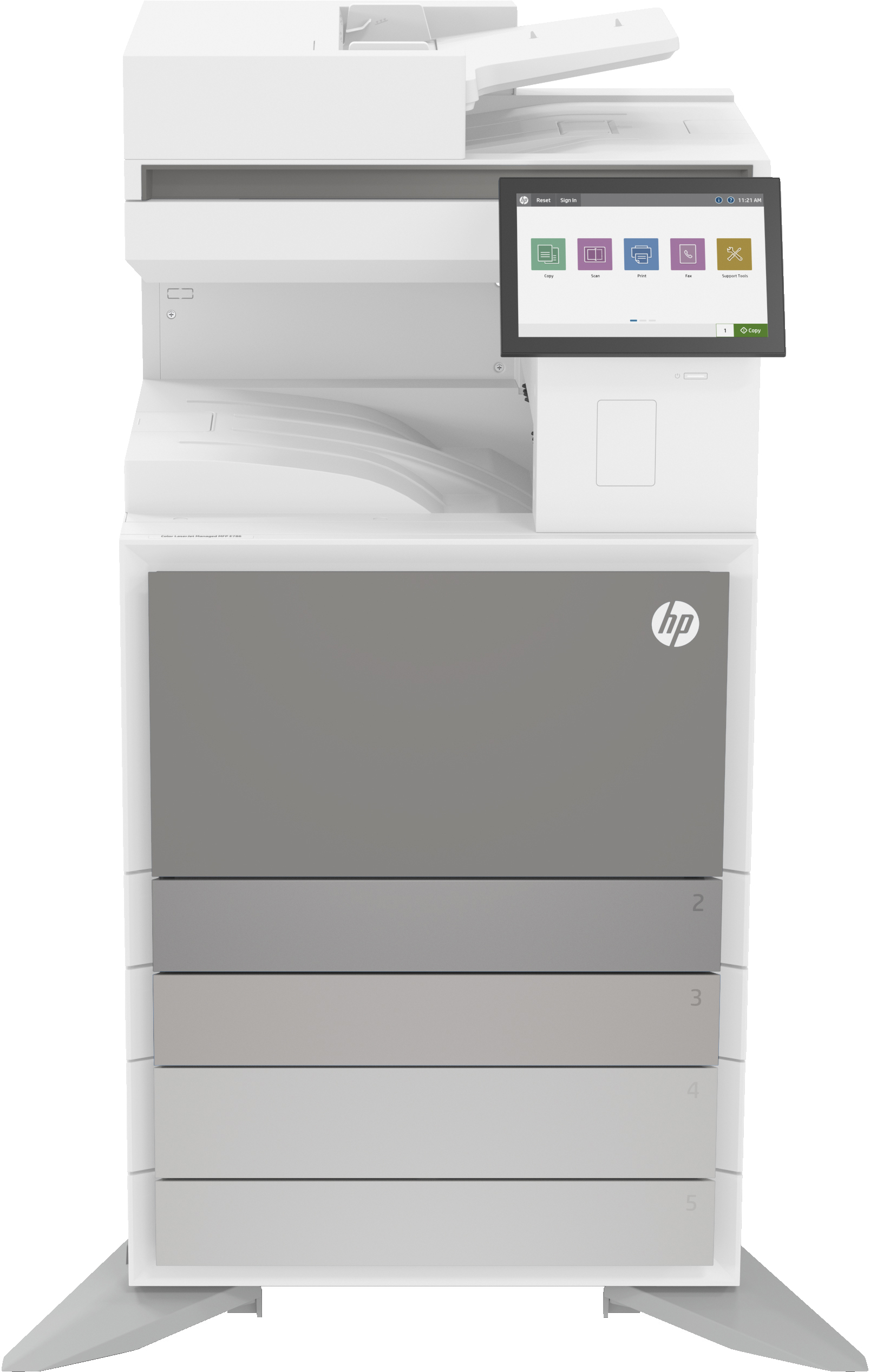 Image of HP LaserJet Stampante multifunzione Managed Color E786dn, Colore, Stampante per Enterprise, Stampa, copia, scansione, fax (opzionale), Stampa fronte/retro; scansione fronte/retro; Scansione verso e-mail; Scansione su PDF