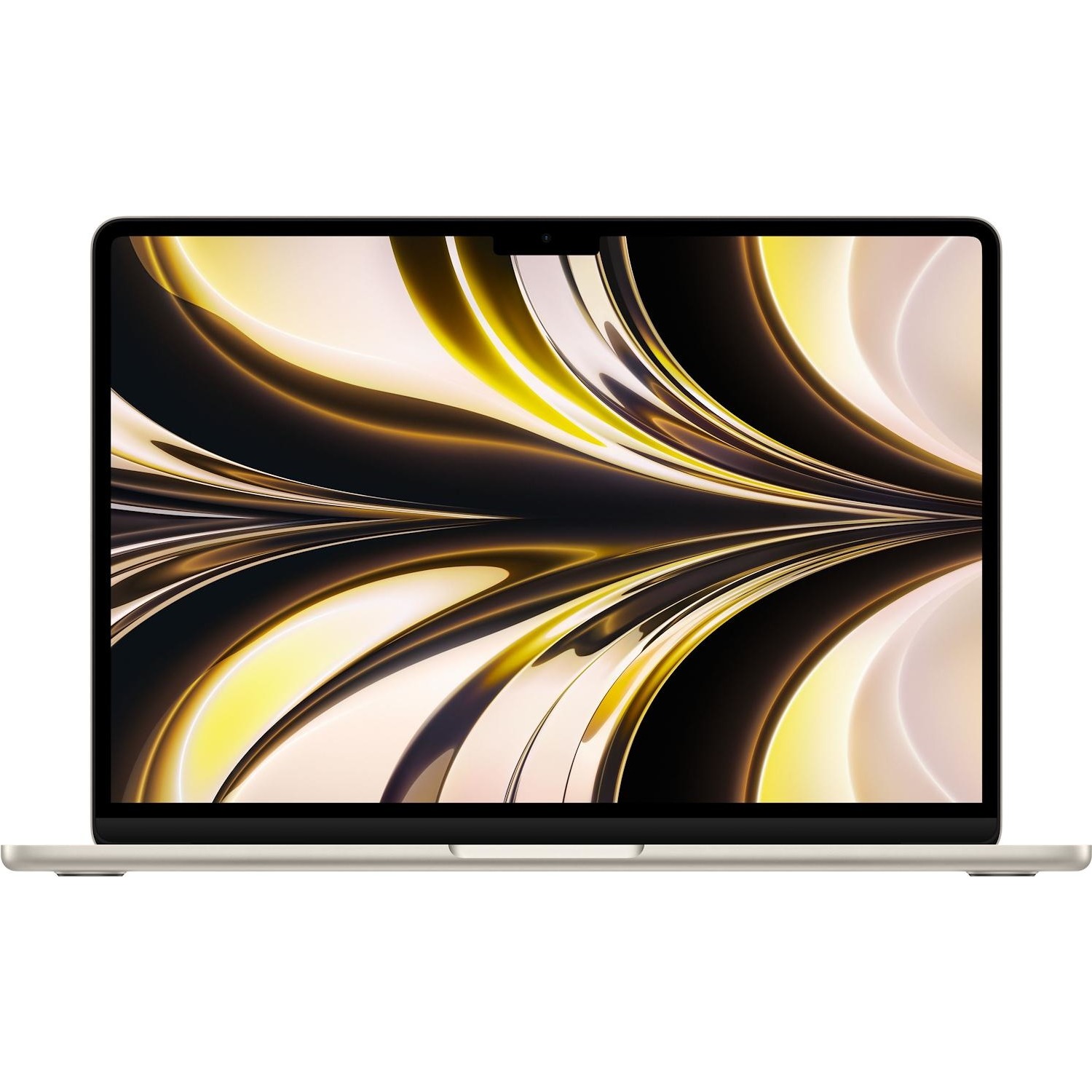 Image of Apple MacBook Air 13-inch : M2 chip with 8-core CPU and 8-core GPU, 256GB - Starlight - (APL MLY13T/A MACBOOK AIR 13 M2 256 STR)