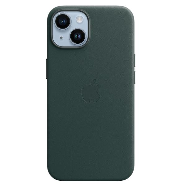 Image of iPhone 14 Leather Case with MagSafe - Forest Green