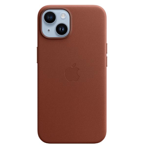 Image of iPhone 14 Leather Case with MagSafe - Umber
