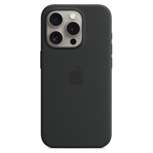 Image of iPhone 15 Pro Silicone Case with MagSafe - Black