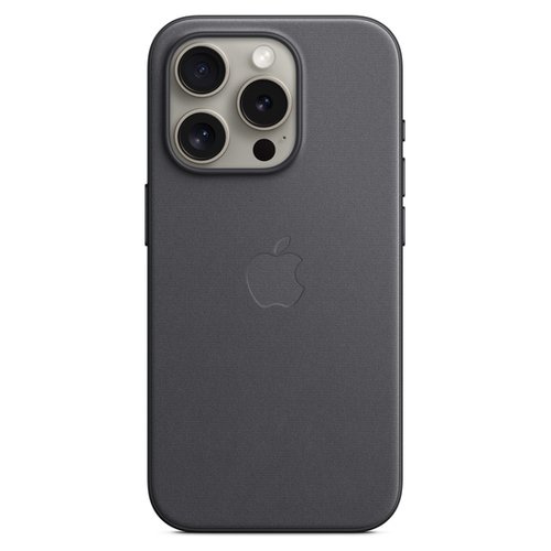 Image of Cover iPhone 15 Pro Max FineWoven Case MagSafe Black nero