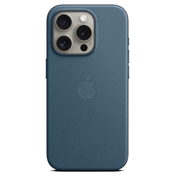 Image of Custodia MagSafe in tessuto FineWoven per iPhone 15 Pro Max - Blu Pacifico