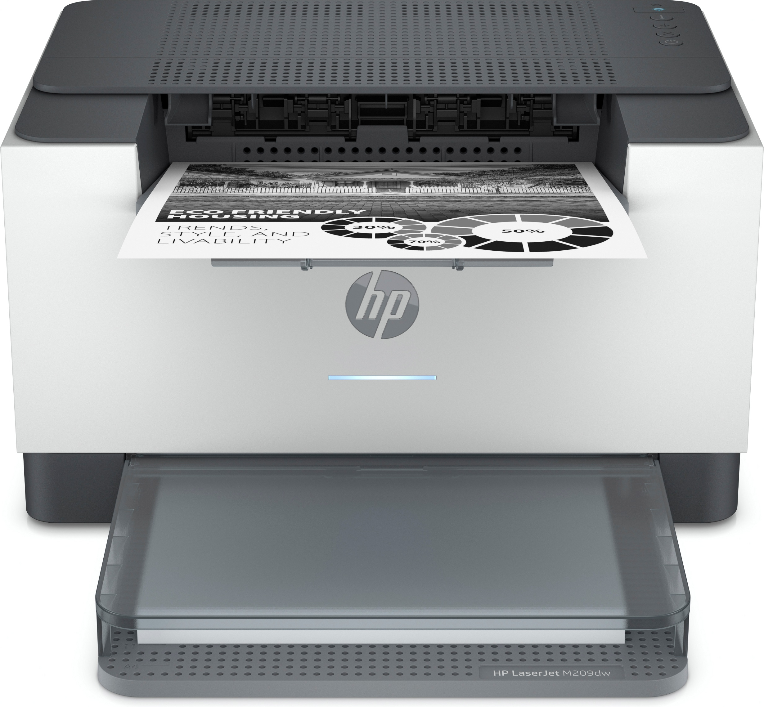 Image of HP LaserJet Stampante M209dw, Bianco e nero, Stampante per Abitazioni e piccoli uffici, Stampa, Stampa fronte/retro; dimensioni compatte; risparmio energetico; Wi-Fi dual band