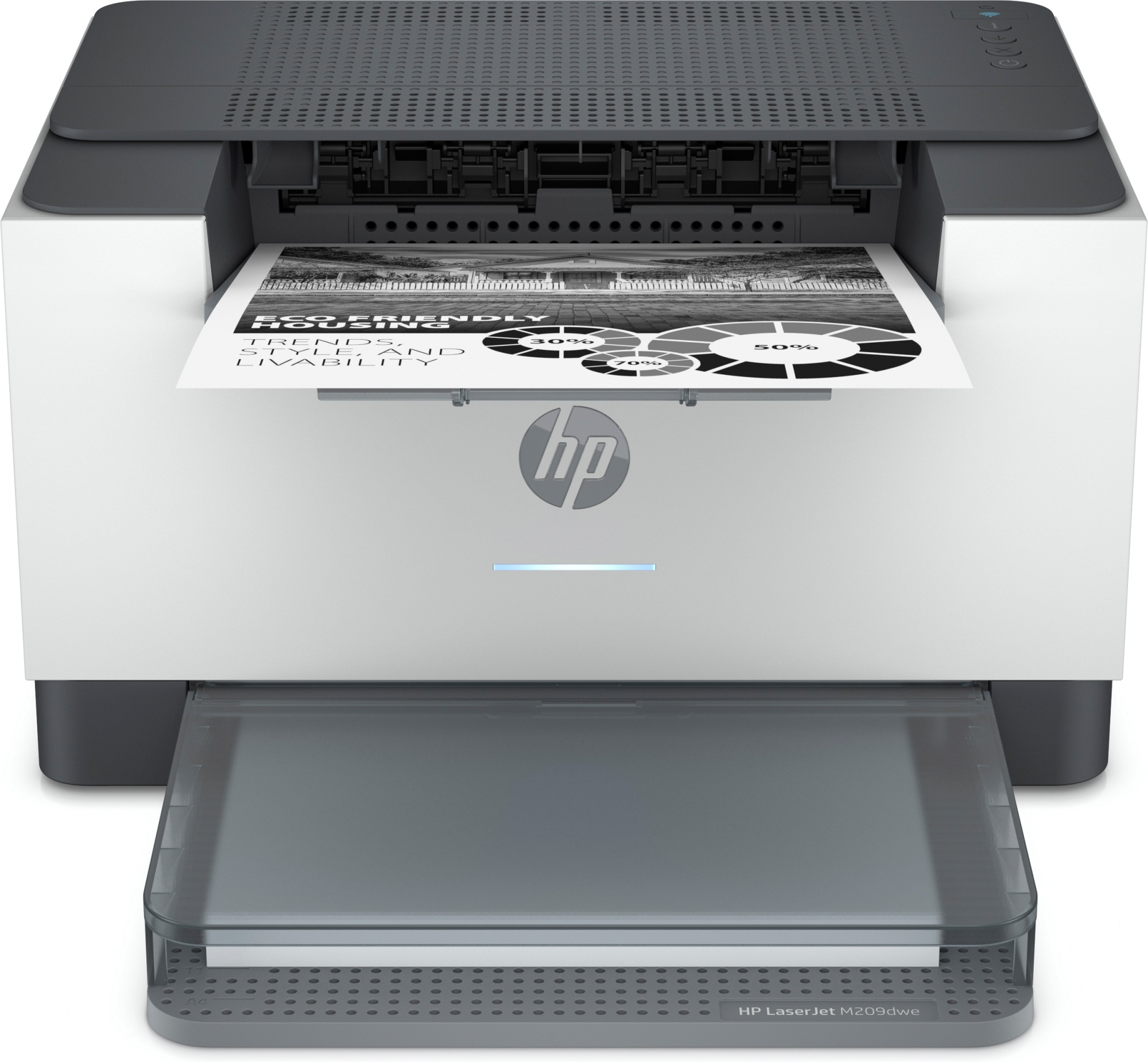 Image of HP LaserJet Stampante HP M209dwe, Bianco e nero, Stampante per Piccoli uffici, Stampa, Wireless; HP+; donea a HP Instant Ink; Stampa fronte/retro; Cartuccia con JetIntelligence
