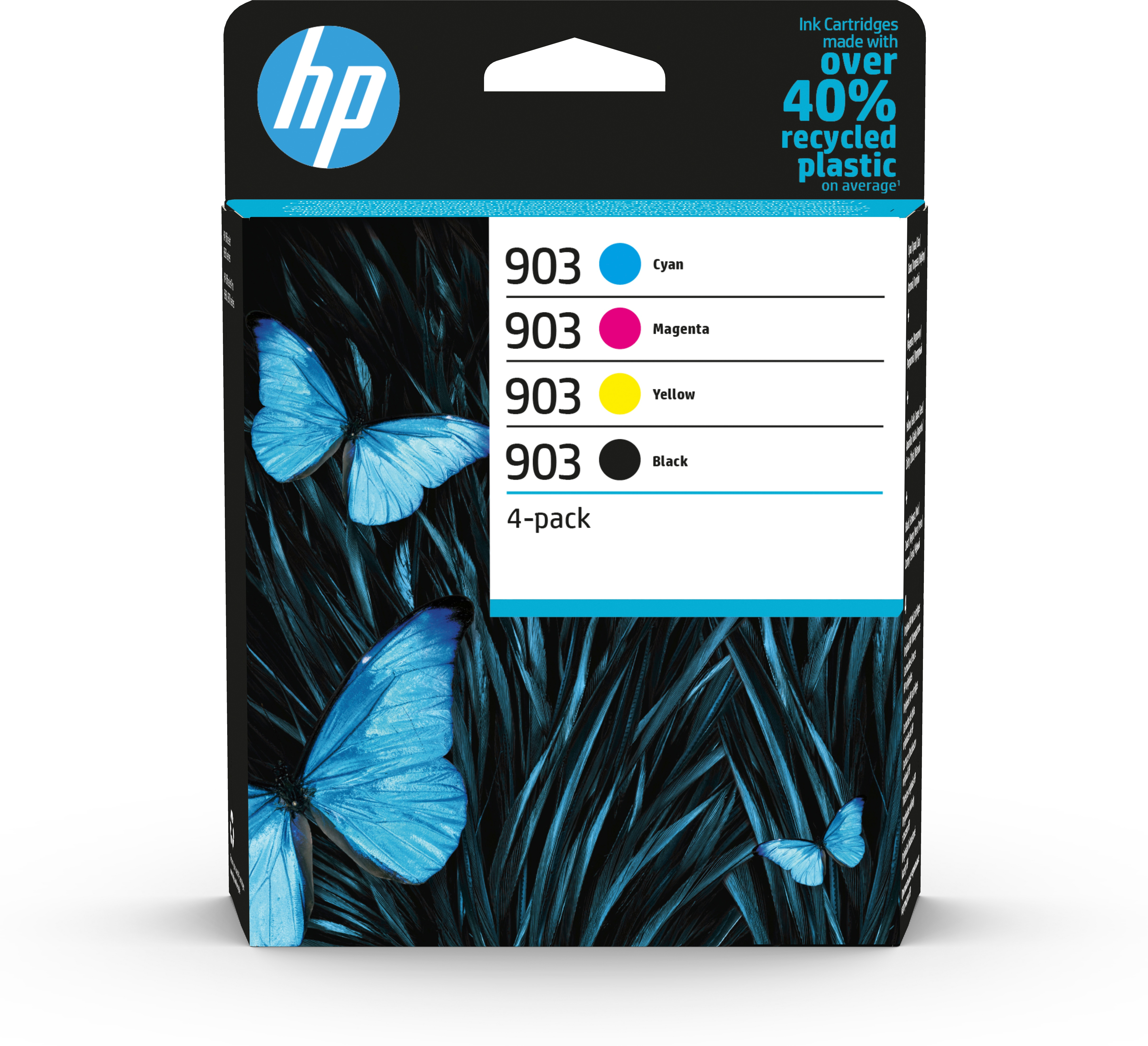 Image of HP Confezione da 4 cartucce di inchiostro nero, ciano, magenta, giallo originali 903