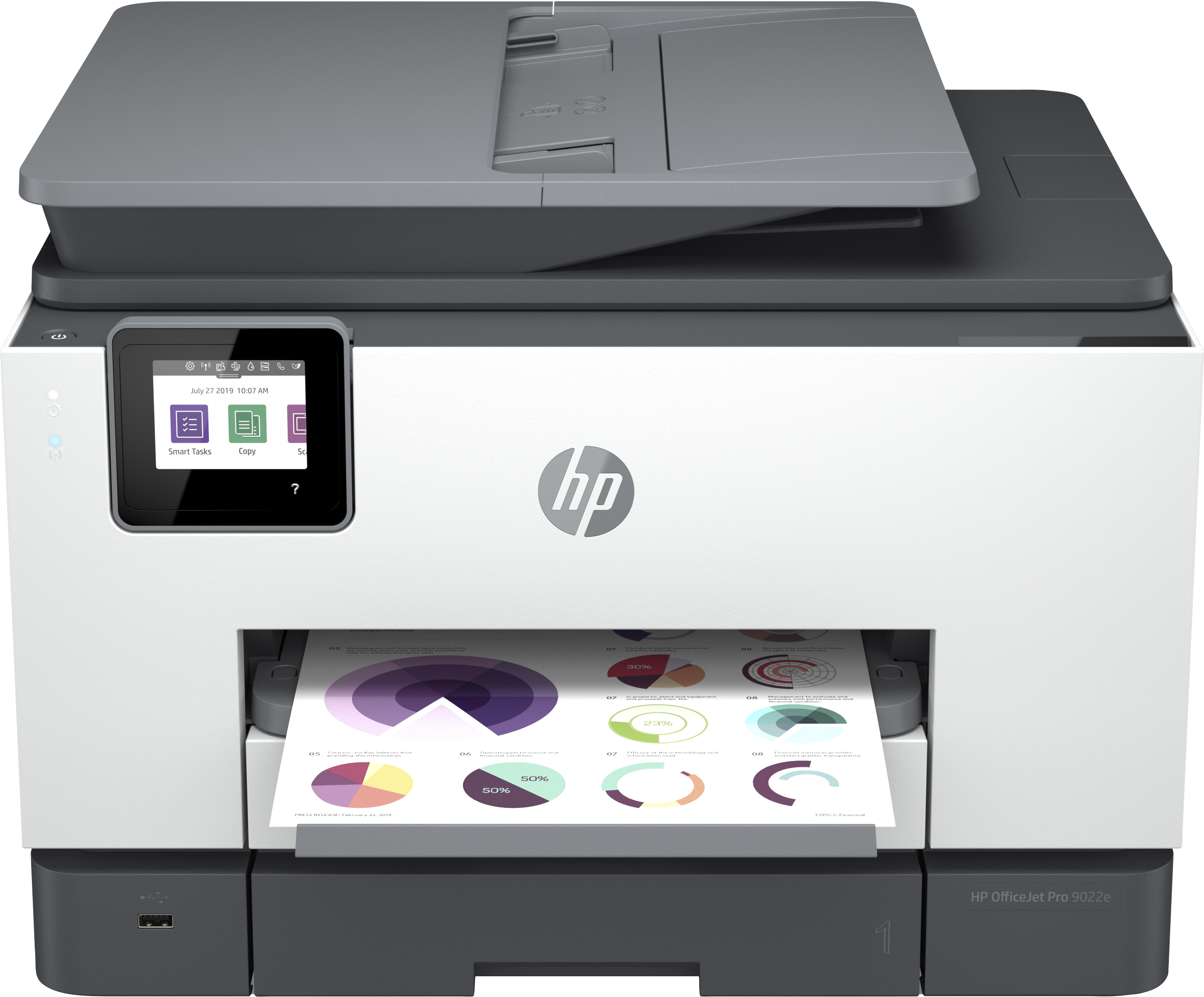 Image of HP OfficeJet Pro Stampante multifunzione HP 9022e, Colore, Stampante per Piccoli uffici, Stampa, copia, scansione, fax, HP+; Idoneo per HP Instant Ink; alimentatore automatico di documenti; Stampa fronte/retro