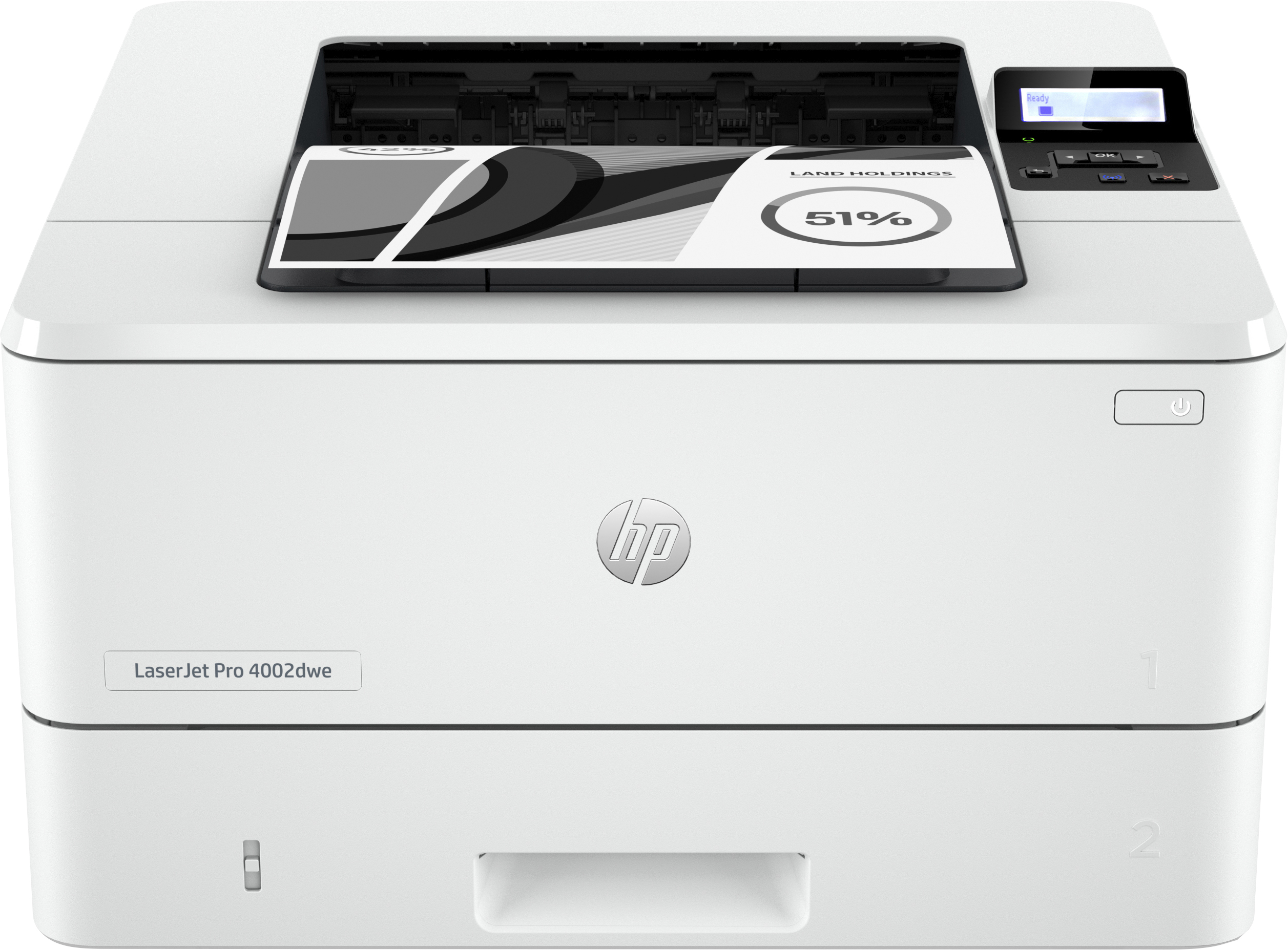 Image of HP LaserJet Pro Stampante HP 4002dwe, Bianco e nero, Stampante per Piccole e medie imprese, Stampa, wireless; HP+; idonea a HP Instant Ink; stampa da smartphone o tablet
