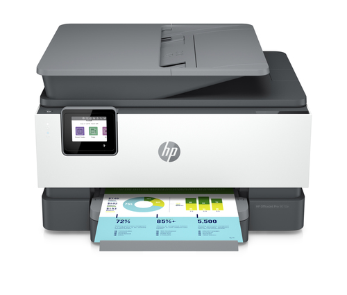 Image of HP OfficeJet Pro Stampante multifunzione HP 9010e, Colore, Stampante per Piccoli uffici, Stampa, copia, scansione, fax, HP+; Idoneo per HP Instant Ink; alimentatore automatico di documenti; Stampa fronte/retro