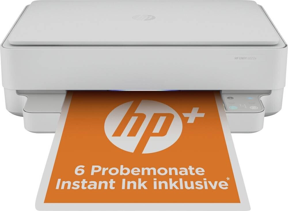 Image of HP ENVY Stampante multifunzione HP 6022e, Colore, Stampante per Abitazioni e piccoli uffici, Stampa, copia, scansione, wireless; HP+; idonea a HP Instant Ink; stampa da smartphone o tablet