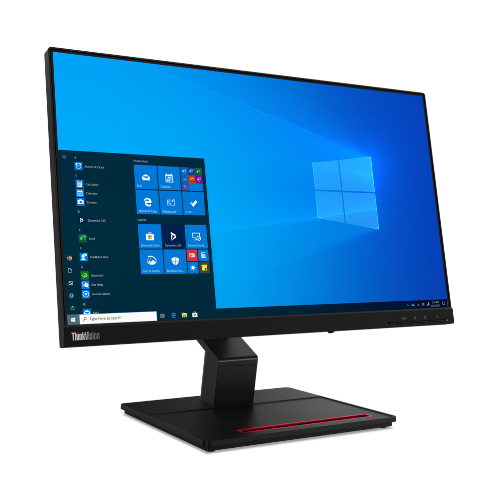 Image of Lenovo ThinkVision T24t-20 LED display 60,5 cm (23.8") 1920 x 1080 Pixel Full HD Touch screen Capacitivo Nero