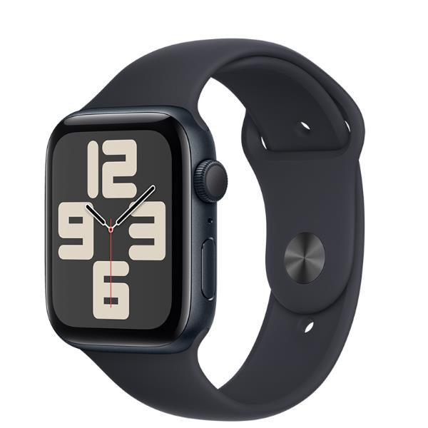 Image of Apple Watch SE GPS 44mm Midnight Aluminium Case with Midnight Sport Band - M/L