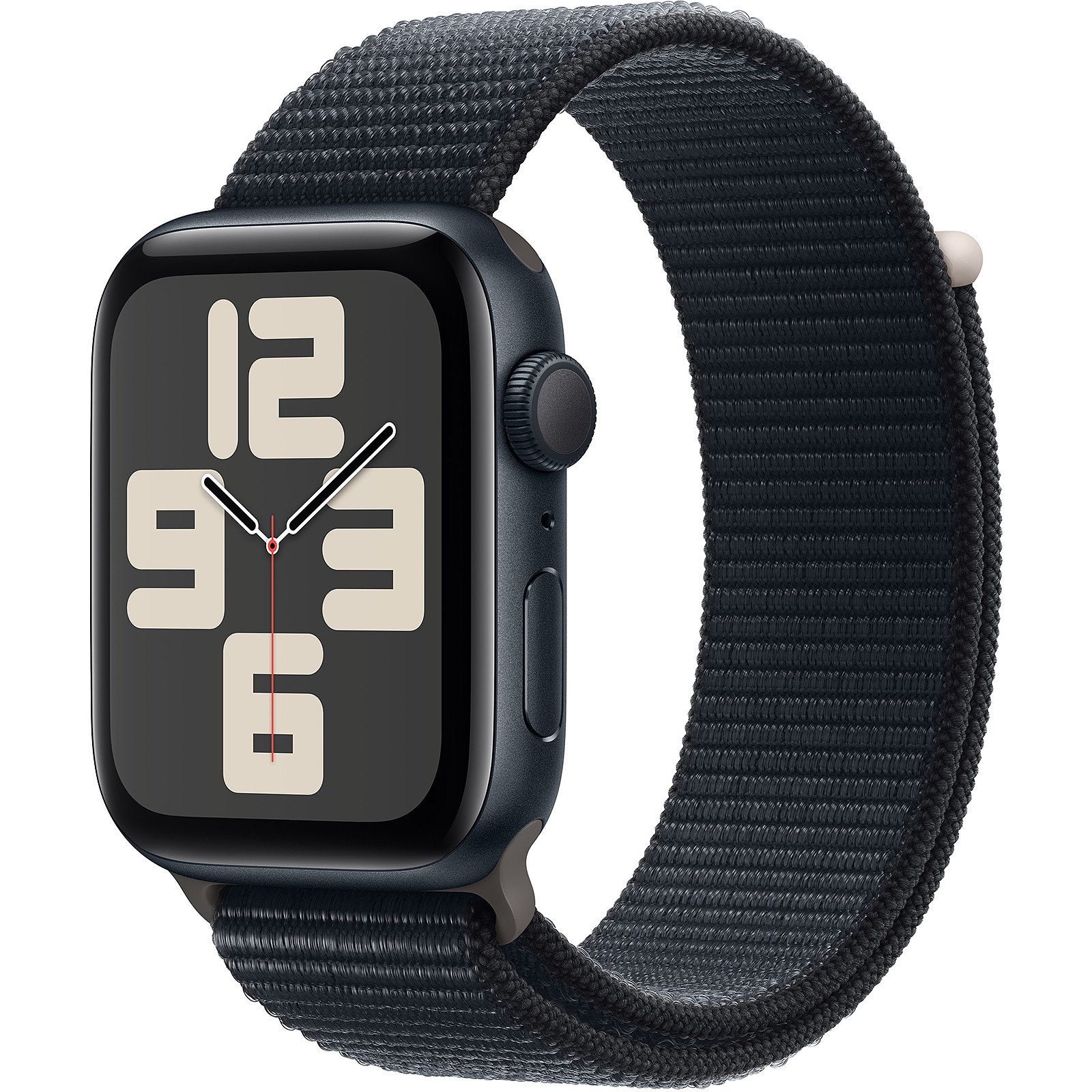 Image of Apple Watch SE GPS 44mm Midnight Aluminium Case with Midnight Sport Loop