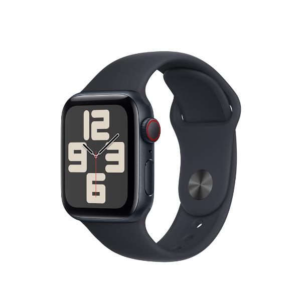 Image of Apple Watch SE GPS + Cellular 44mm Midnight Aluminium Case with Midnight Sport Band - S/M