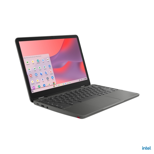 Image of Lenovo 500e Yoga Chromebook Intel® N N200 31 cm (12.2") Touch screen WUXGA 8 GB LPDDR5-SDRAM 128 GB eMMC Wi-Fi 6E (802.11ax) ChromeOS Grigio