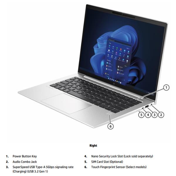 Image of HP EliteBook 840 14 G10 Intel® Core™ i5 i5-1335U Computer portatile 35,6 cm (14") WUXGA 16 GB DDR5-SDRAM 512 GB SSD Wi-Fi 6E (802.11ax) Windows 11 Pro Argento