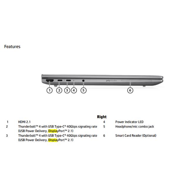 HP ZB8G1I14 U7 255H 14 16GB/512