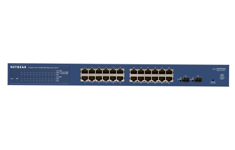 Image of Netgear ProSAFE GS724Tv4 Gestito L3 Gigabit Ethernet (10/100/1000) Blu