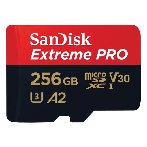 Image of MicroSD 256GB EXTREME PRO Nero e Rosso SDSQXCD 256G GN6MA