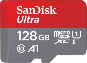 SanDisk Ultra MicroSD 128GB C10 UHS-I SDXC 80MB/s