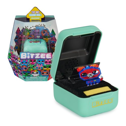 Image of Bitzee, giocattolo interattivo animaletto digitale e custodia con 15 animali all'interno, animaletti elettronici virtuali che reagiscono al tocco, giocattoli per bambini e bambine