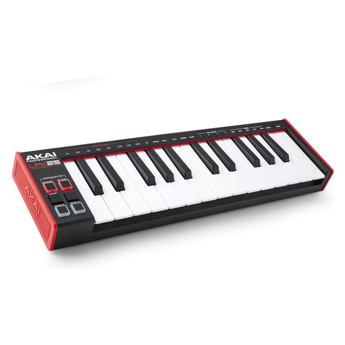 Tastiera controller disc jockey Akai LPK25 MKII Black e Red