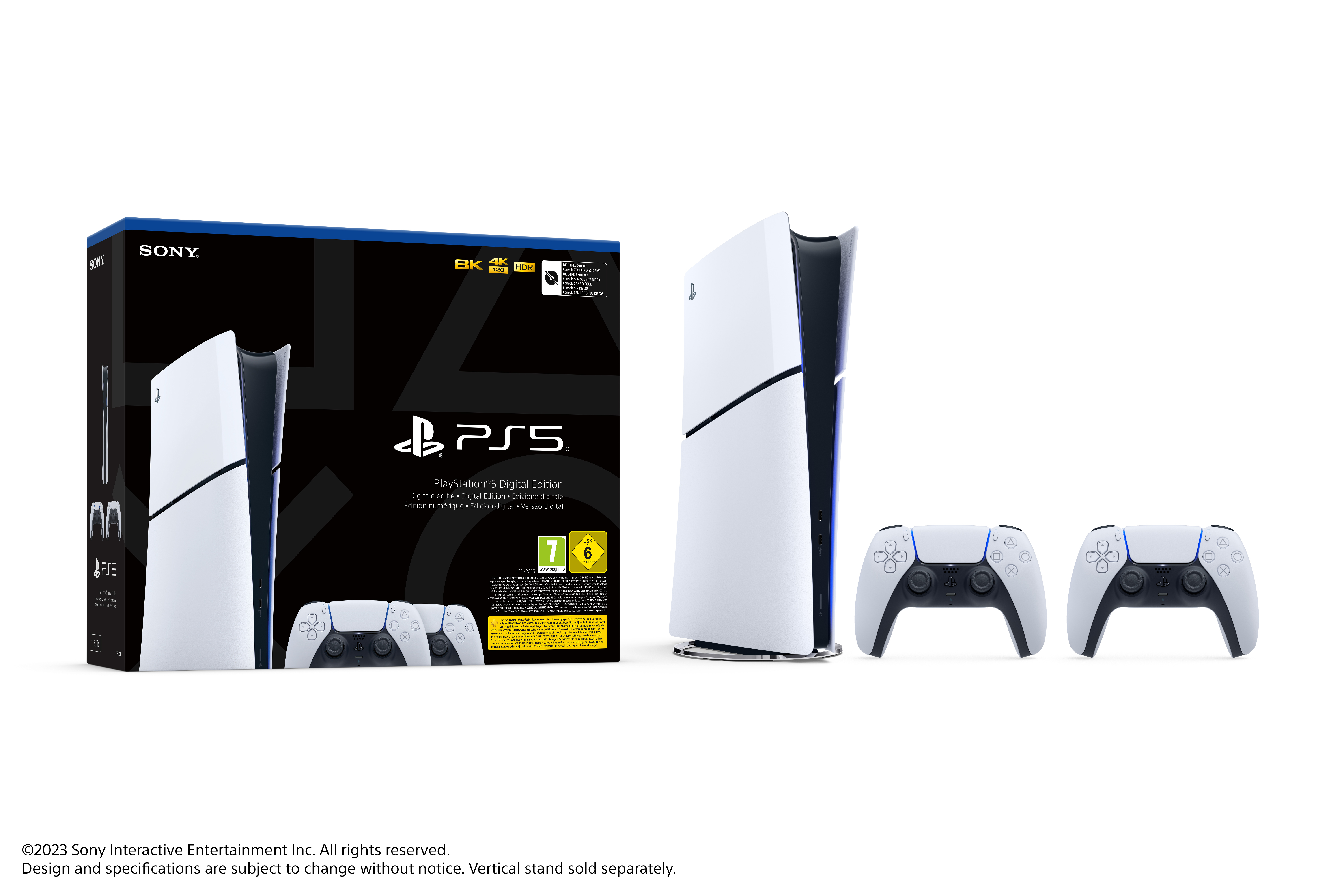 Image of Sony Bundle PlayStation 5 Digital Edition (model group - slim) + 2° DualSense