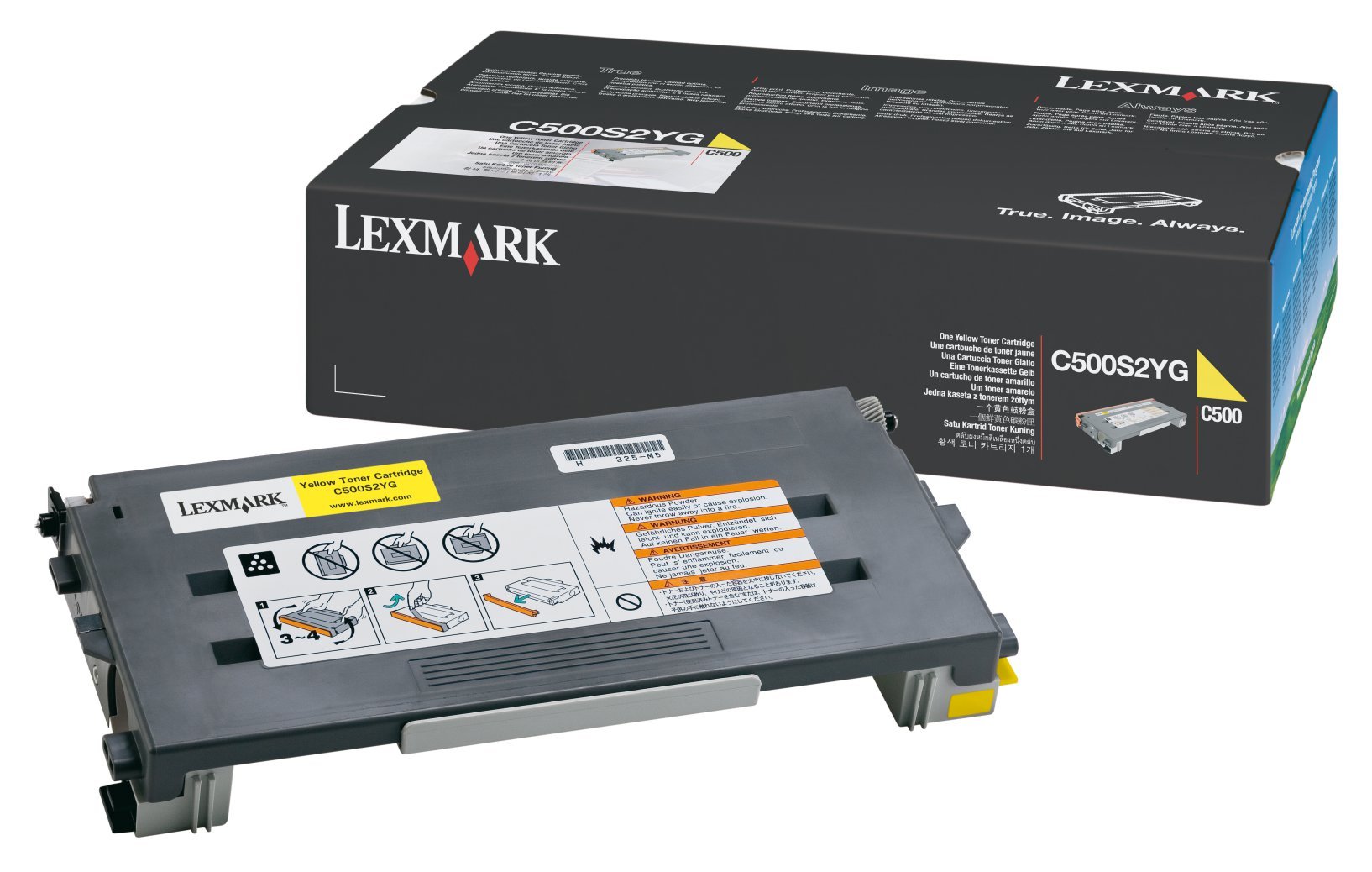 Image of Lexmark C500 Yellow Toner Cartridge (1.5K) toner Originale Giallo