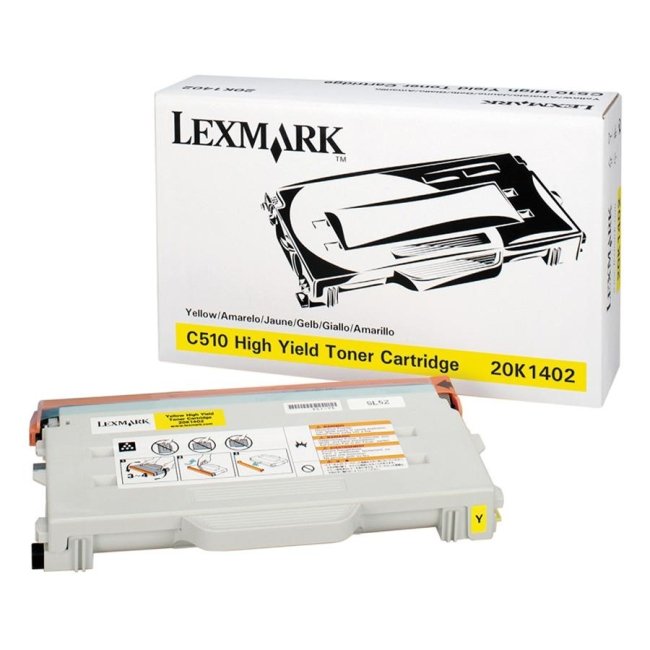 Image of Lexmark C510 Yellow High Yield Toner Cartridge toner Originale Giallo