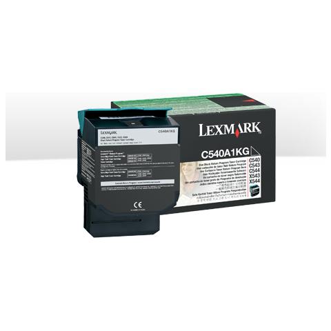 Image of Lexmark C54x, X54x Black Return Programme Toner Cartridge (1K) toner Originale Nero
