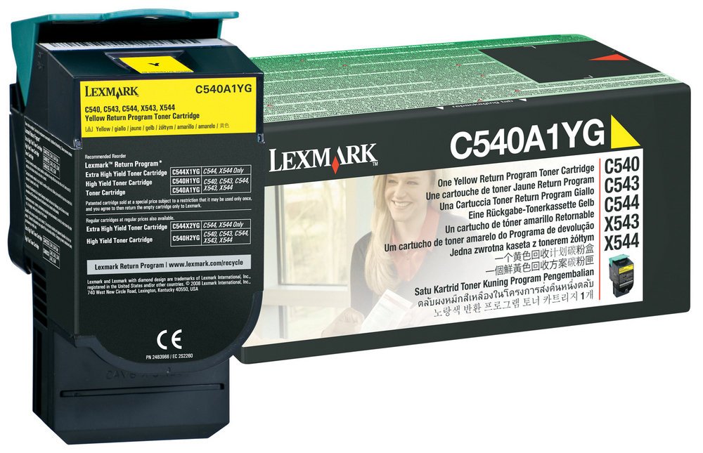 Image of Lexmark C540A1YG toner 1 pz Originale Giallo
