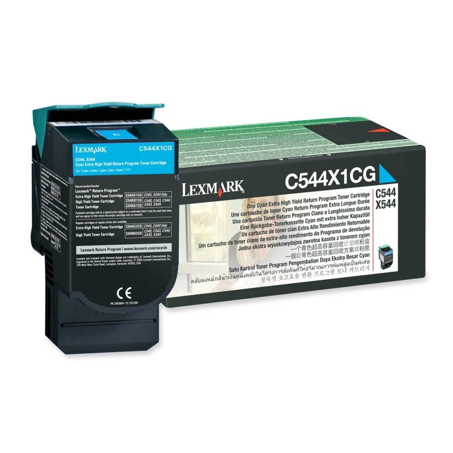 Image of Lexmark Cartuccia Toner Return Program Ciano altissima resa per C544, X544 - 4k pag.
