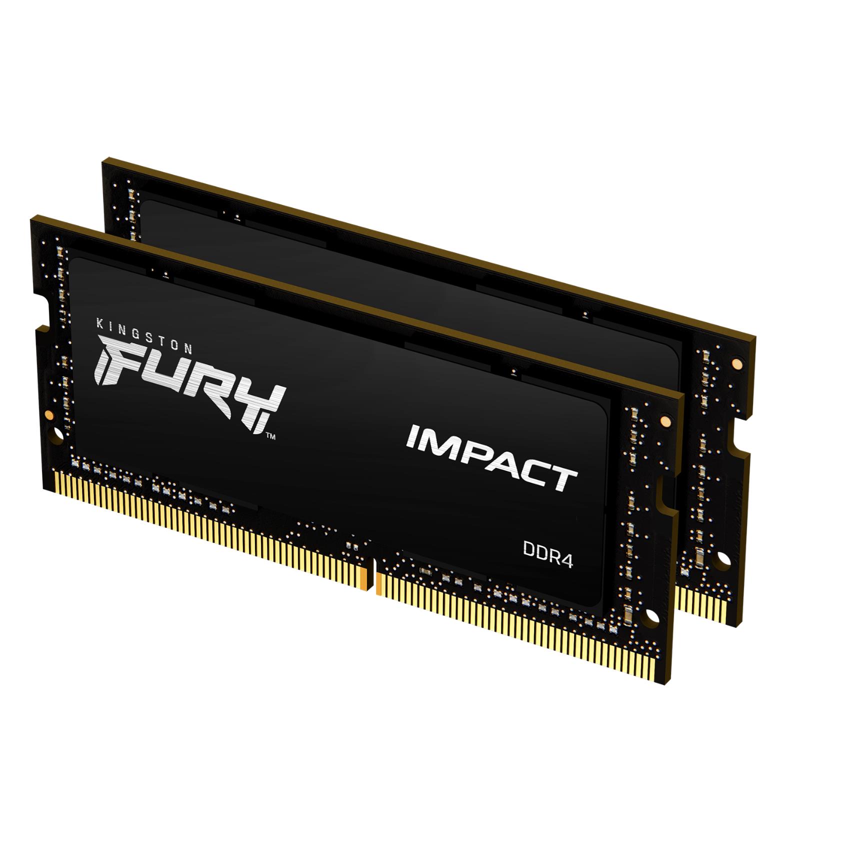 Kingston Technology FURY 64GB 3200MT/s DDR4 CL20 SODIMM (Kit of 2) Impact