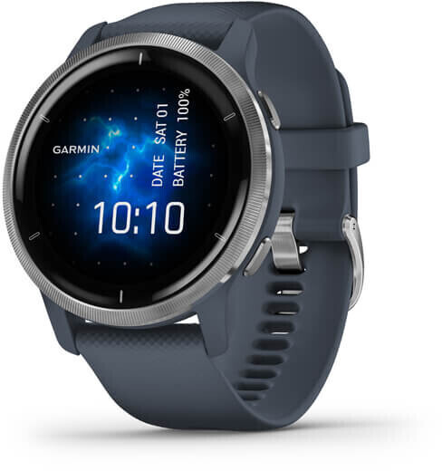 Image of GARMIN Sportwatch Venu 2 45mm Impermeabile 5ATM Display 1.3 GPS Wi-Fi per Fitness con Contapassi e Cardiofrequenzimetro Granite Blue