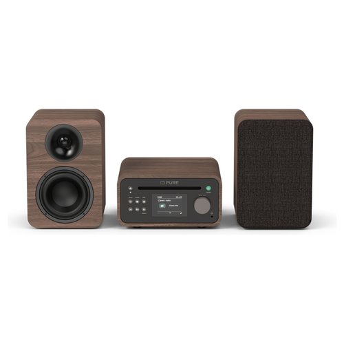 Compatto HI FI Pure 254592 CLASSIC Stereo Mini Bluetooth Coffee black