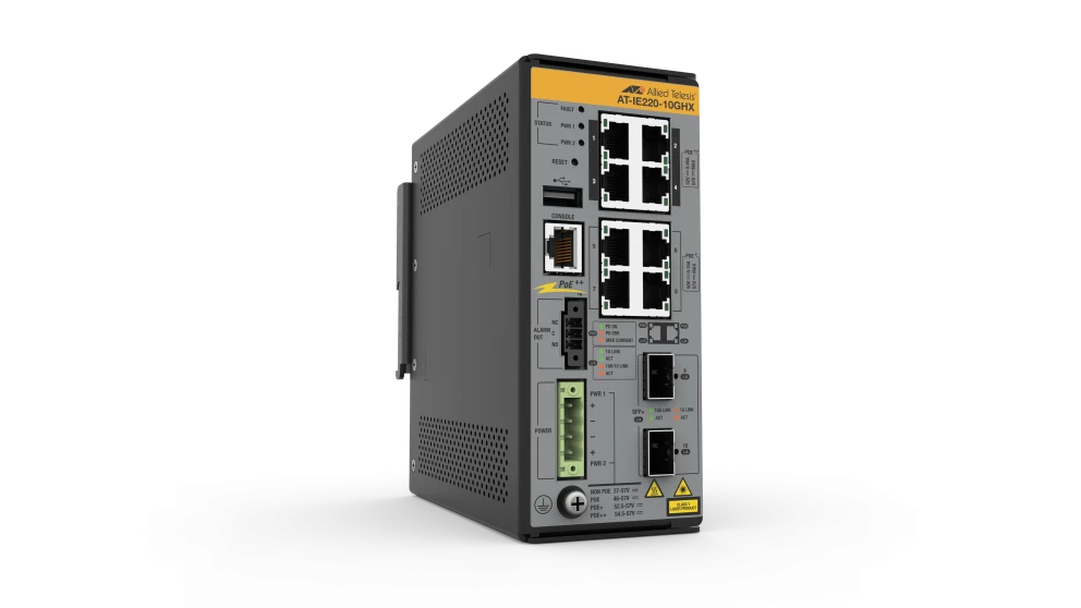 Image of Allied Telesis IE220-10GHX Gestito L2 Gigabit Ethernet (10/100/1000) Supporto Power over Ethernet (PoE) Grigio