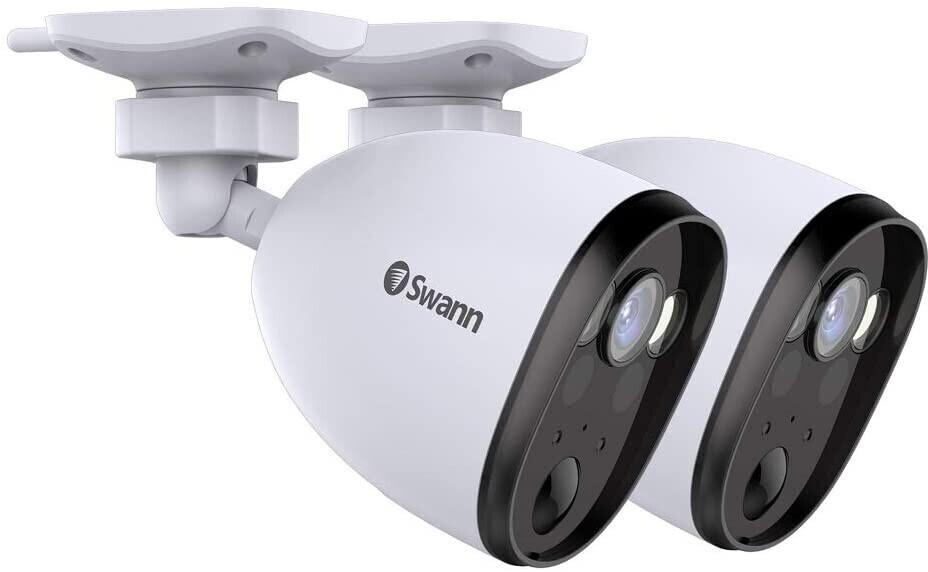 Image of 2 Spotcam Swann Full HD con luce esterna 2 Telecamere di Sicurezza