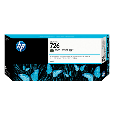 HP Cartuccia inchiostro nero opaco Designjet 726, 300 ml