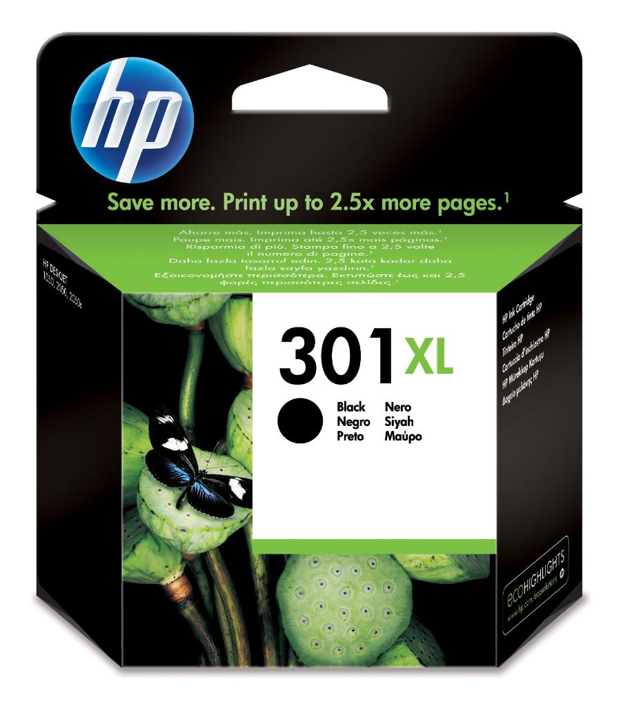Image of HP Cartuccia originale inchiostro nero ad alta capacità 301XL