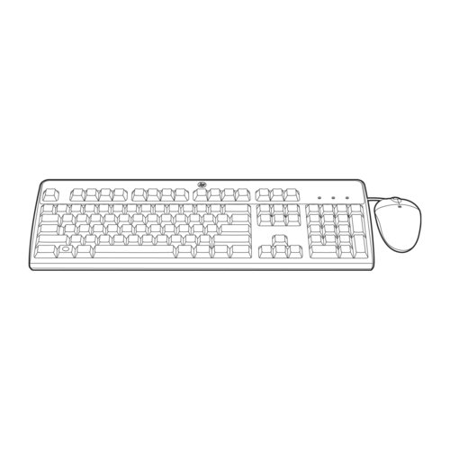 Image of OPT HPE 631362-B21 USB IT KEYBOARD/MOUSE KIT