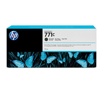 Image of HP Cartuccia inchiostro nero opaco DesignJet 771C, 775 ml