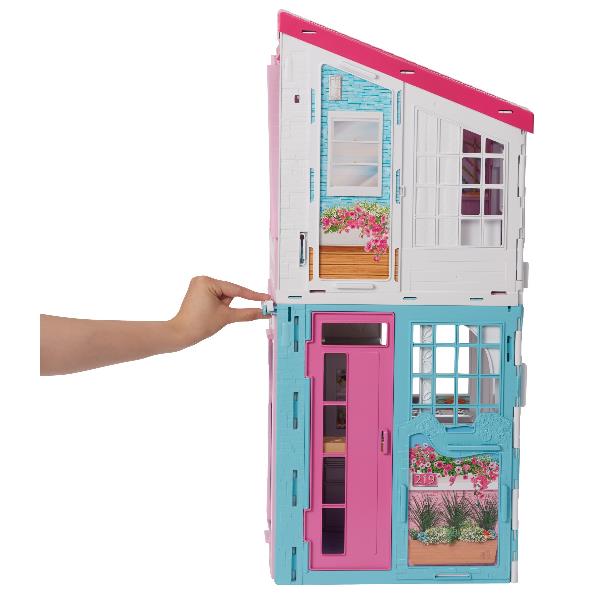Image of Barbie Casa di Malibu, Playset Richiudibile su Due Piani con Accessori, Giocattolo per Bambini 3+ Anni, FXG57