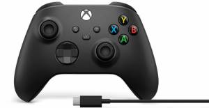 Image of Microsoft Xbox Wireless Controller + USB-C Cable Gamepad PC, Xbox One, Xbox One S, Xbox One X, Xbox Series S, Xbox Series X Analogico/Digitale Nero