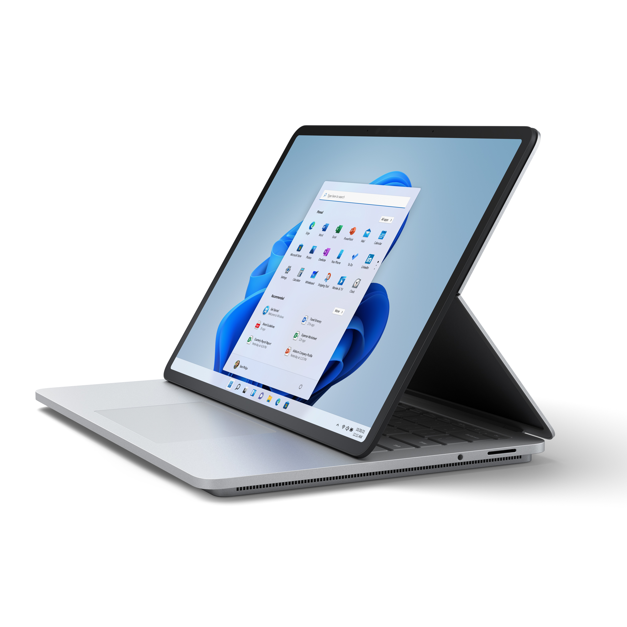 Image of Microsoft Surface Laptop Studio – 14,4 Processore Intel® Core™ H35 i5-11300H 16GB/256GB Wi-Fi Platino