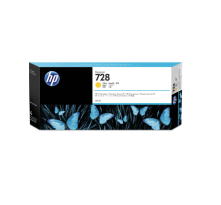 HP Cartuccia inchiostro giallo DesignJet 728, 300 ml