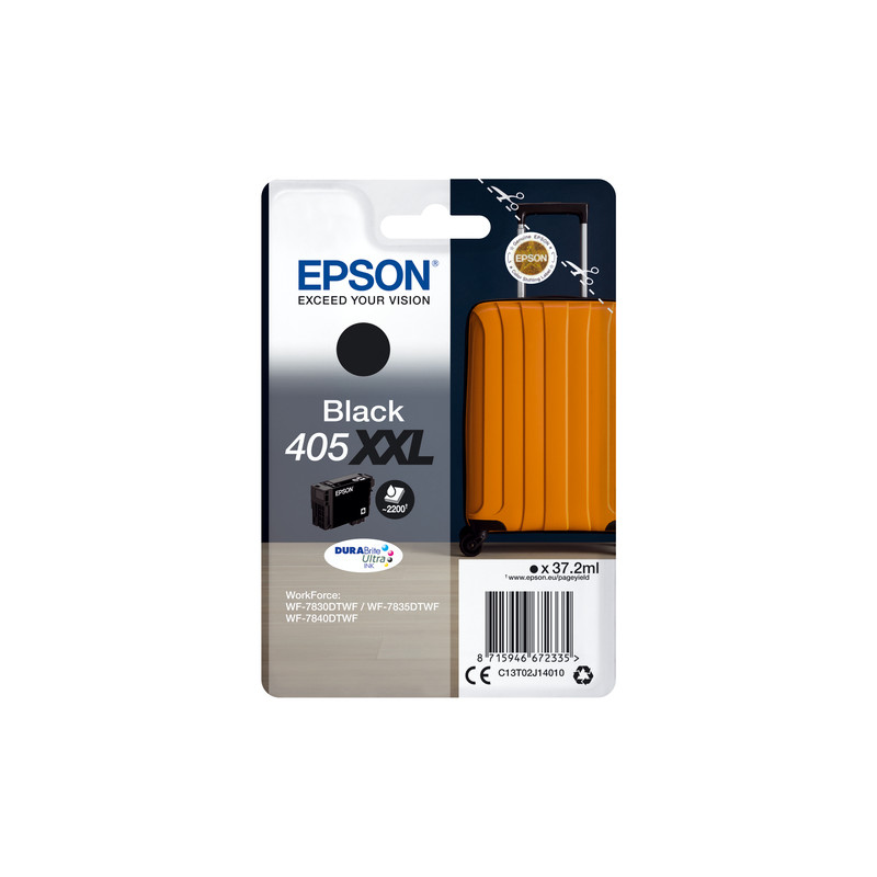 Image of Epson Singlepack Black 405XXL DURABrite Ultra Ink
