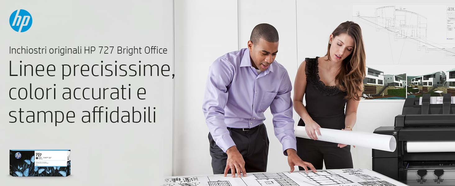 Hp b3p23a n727 ink jet nero photo hc