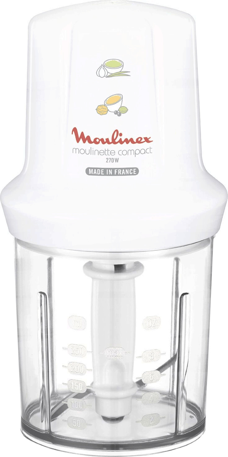 Image of Moulinex DJ3001 Moulinette Compact, 270 W, 43 Decibel, plastica, Bianco